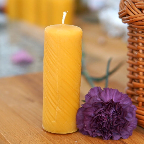 Candle No.3 made of beeswax 